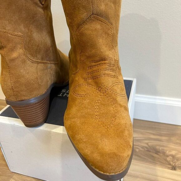 FRENCH CONNECTION Vegan Suede Slouchy Bootie Carrie Great Condition Size 9M - Picture 6 of 9
